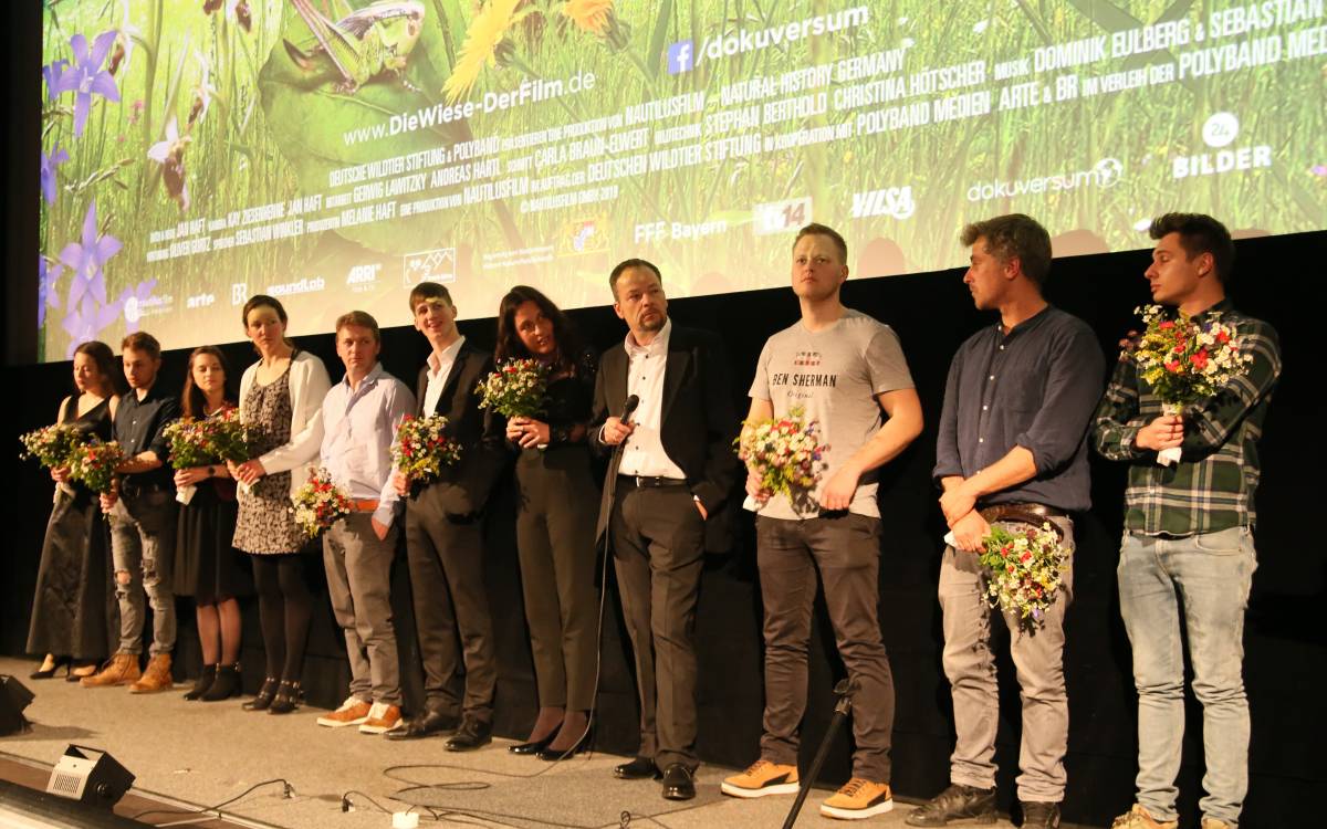 Das Nautilusfilm-Team beim Interview nach der Kinopremiere. Alle Fotos: Deutsche Wildtier Stiftung